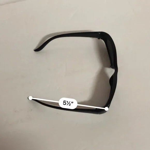 Adult One Size Black Sunglasses - Picture 6 of 6